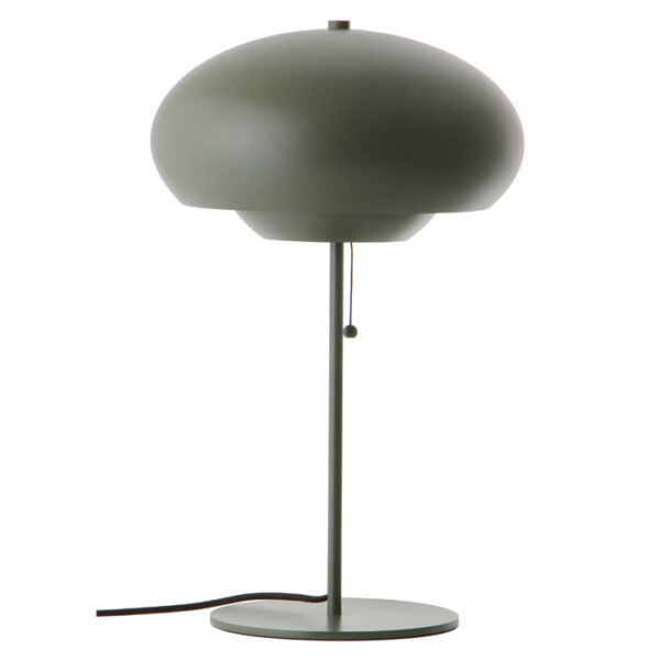 Lampa stołowa na komodę zielony mat