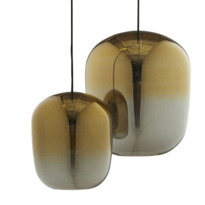 Lampa sufitowa szklana złota Ombre Frandsen