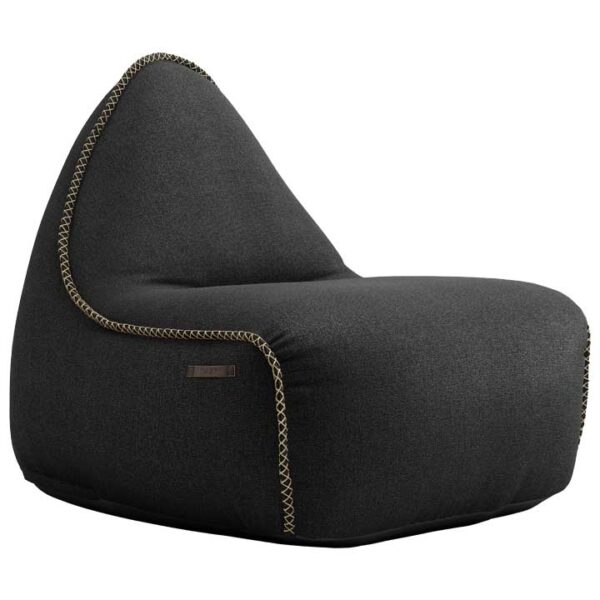 Atrakcyjny fotel komfortowy czarny Medley Lounge