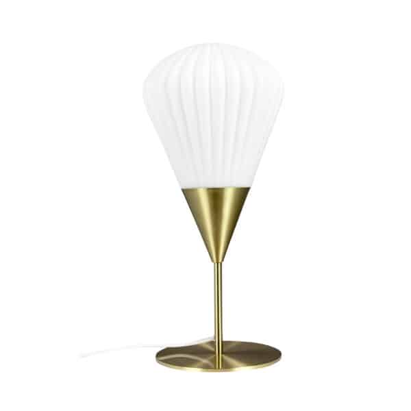 Lampa stołowa opal mosiądz Ballon Dyberg Larsen